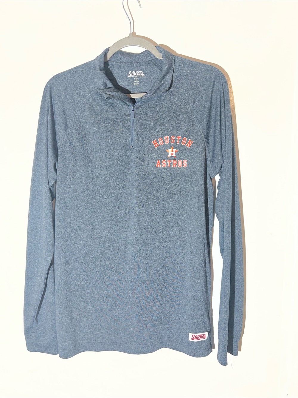 Stitches Grey Houston Astros Quarter-Zip Pullover Women’s Small